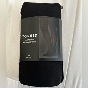 Torrid Control Top Microfiber Tights NWT SZ 1/2 Never Out Of Package!